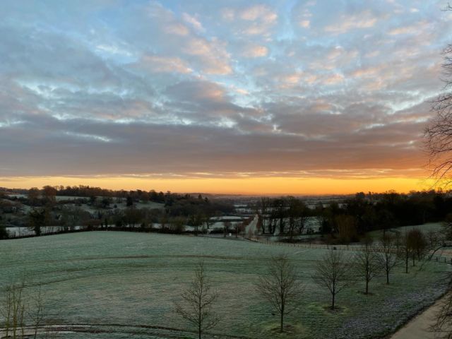 Sunrise view from the Estate Office
#sunrise #view #morning #winter #frosty #greattewestate